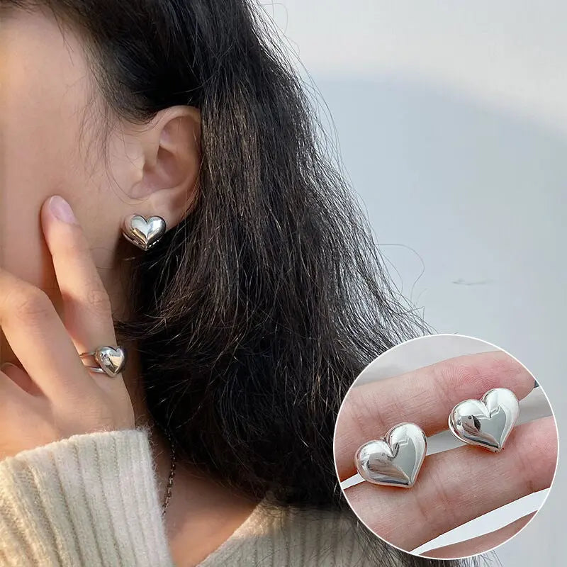 Avelena | 925 Silber Lava Stud Ohrringe: Ausdrucksvolle Persönlichkeit Schmuck