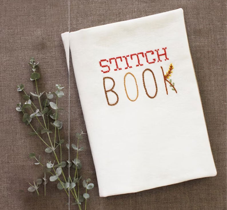 Avelena | DIY Stickbuch „Stitch Book“ | 86 Stickstiche lernen | 7 Stoffseiten | Für Anfänger & Profis