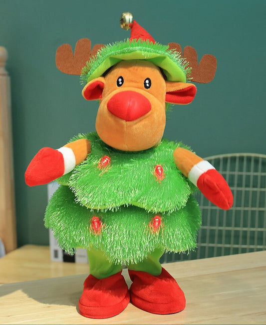 Avelena | Weihnachts Deko Figur | Singend & Tanzend | Plüsch Geschenk für Kinder & Erwachsene