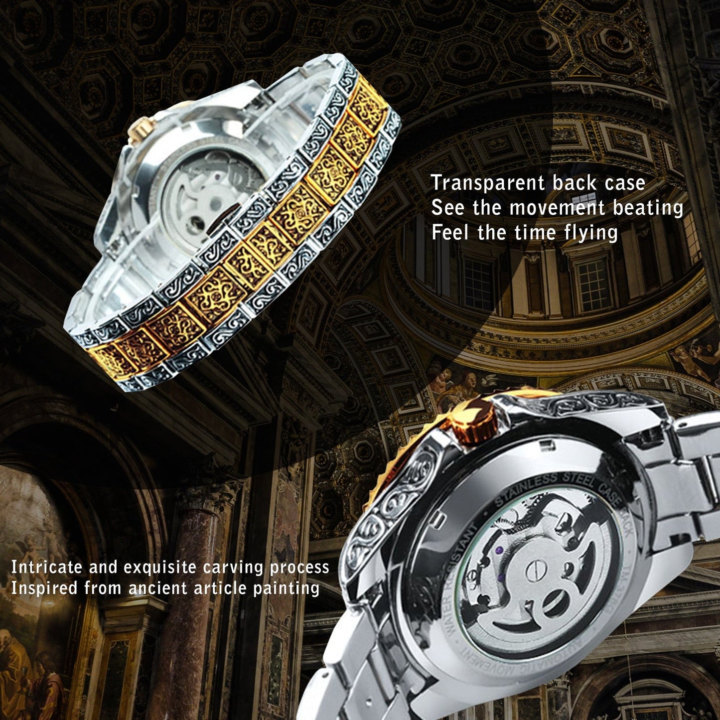 Avelena | Vintage Moon Automatikk Tourbillon Uhr