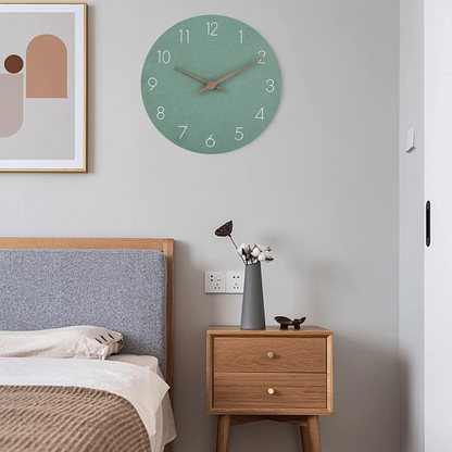 Avelena | Wooden Minimalist Silent Wall Clock