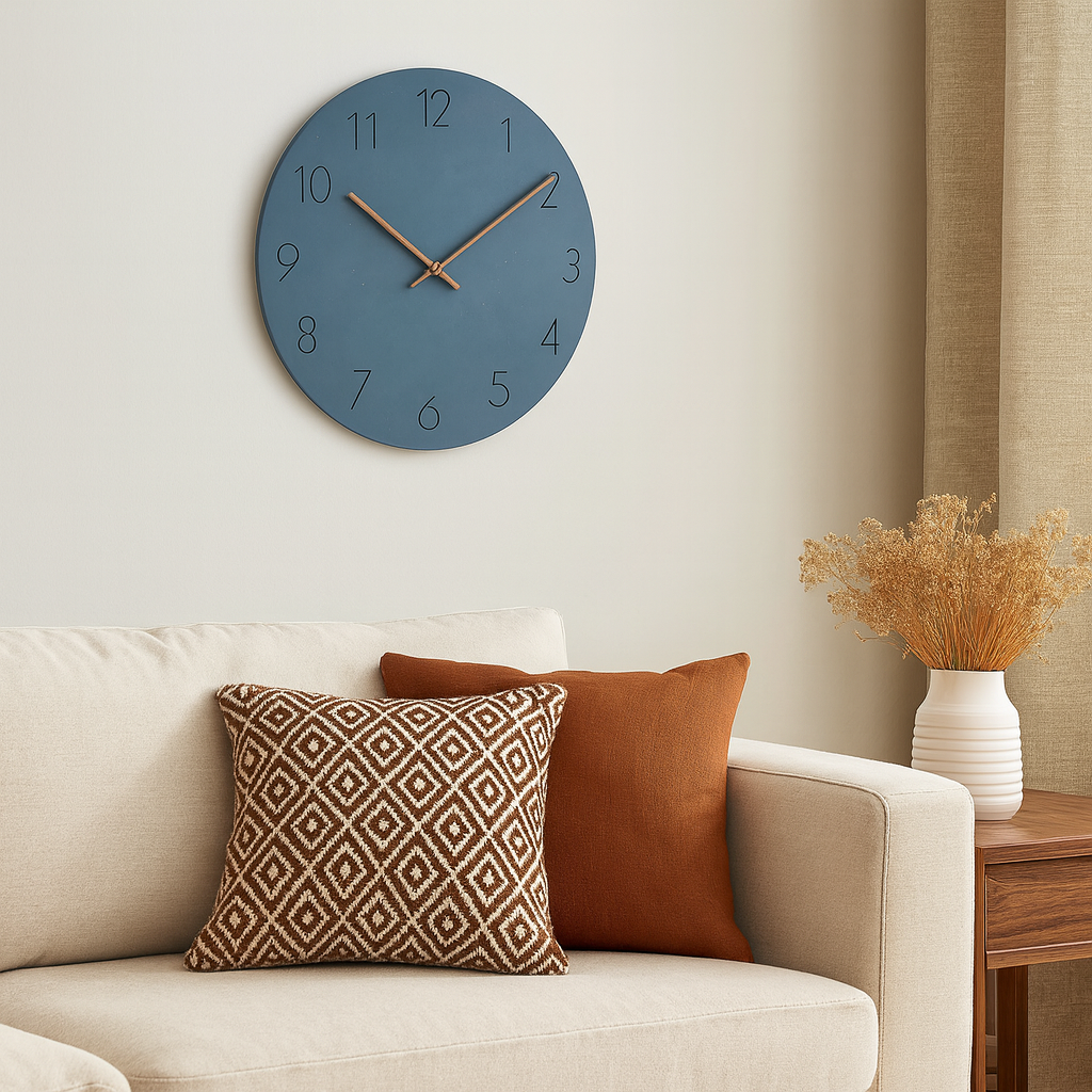 Avelena | Wooden Minimalist Silent Wall Clock