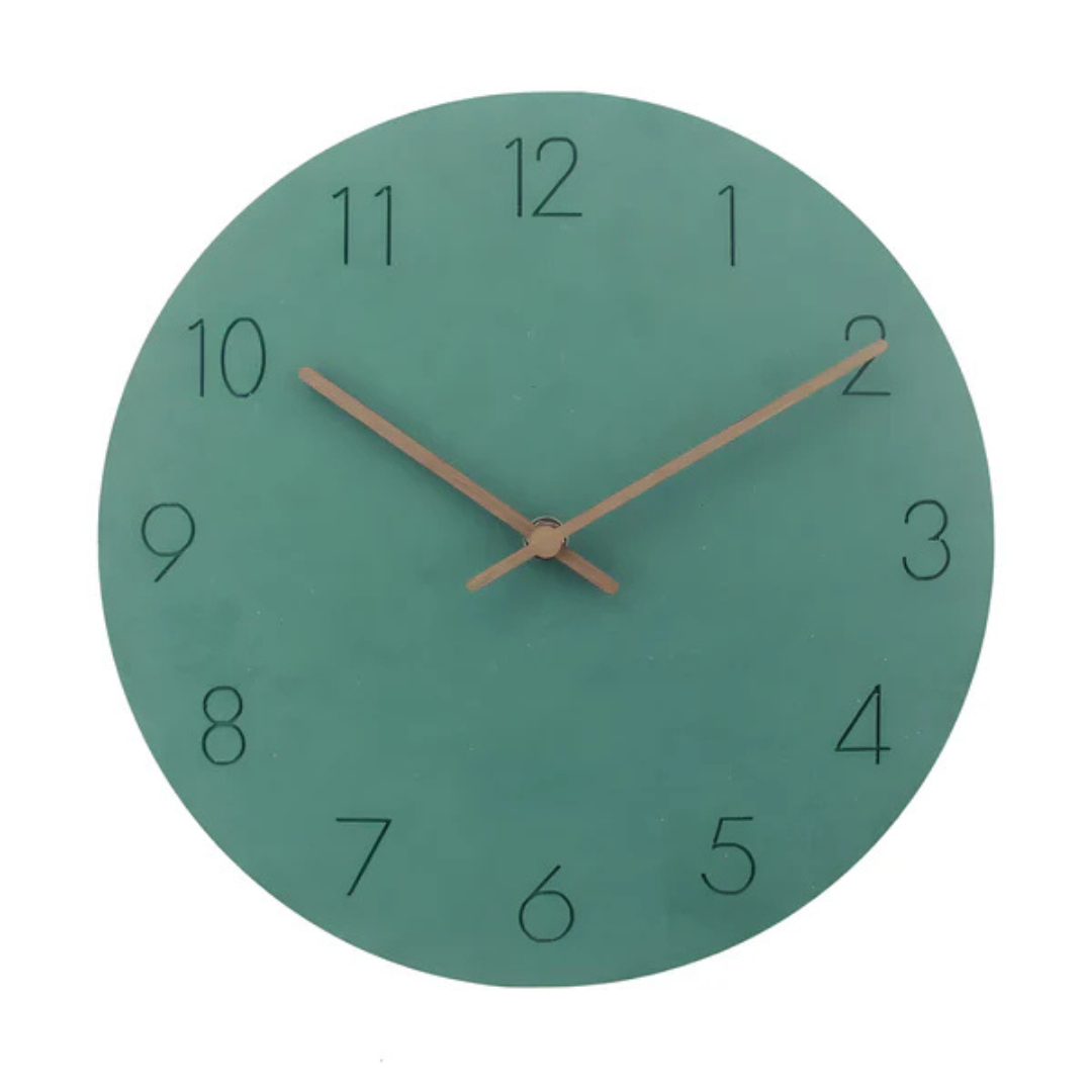 Avelena | Wooden Minimalist Silent Wall Clock