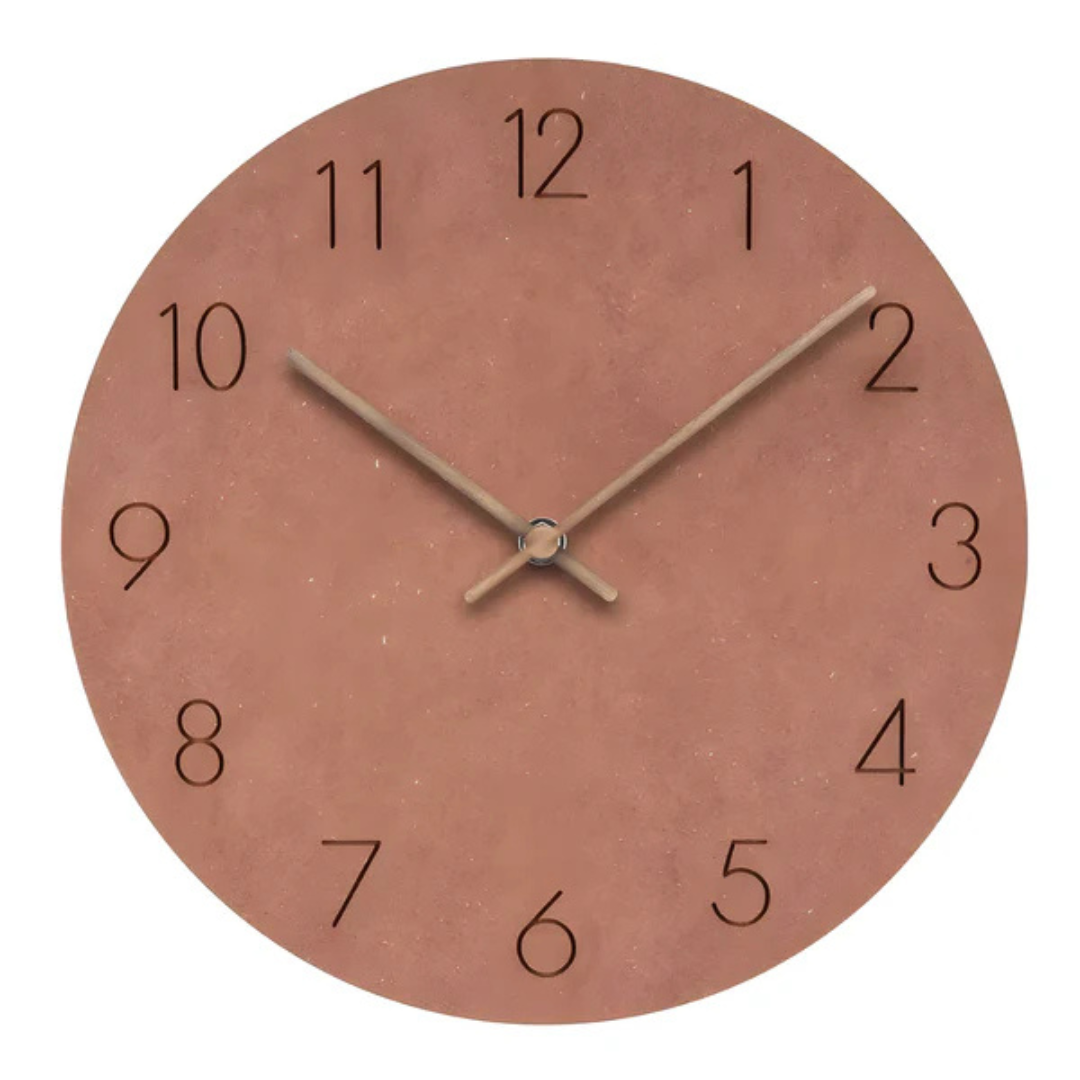 Avelena | Wooden Minimalist Silent Wall Clock