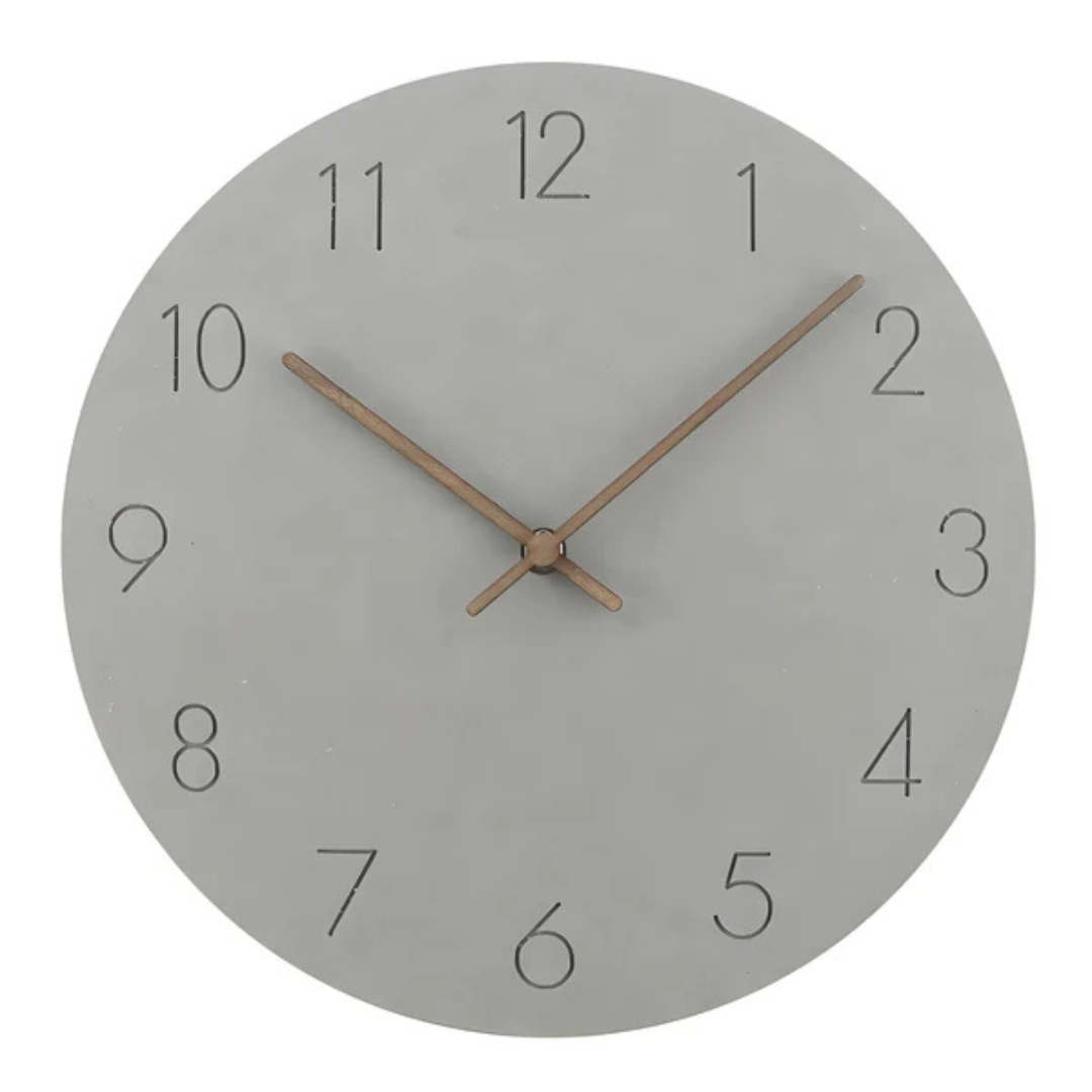 Avelena | Wooden Minimalist Silent Wall Clock