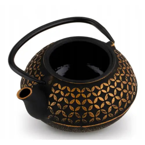 Avelena | Elegante Teekanne aus Gusseisen 0,8L mit Infuser Hanako Gold