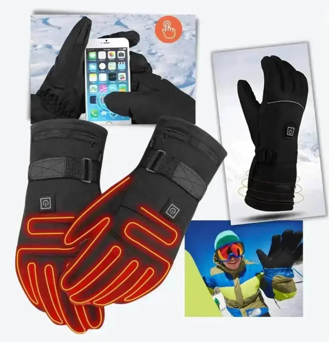 Avelena | Elektrische und Beheizte Winterhandschuhe mit 4000 Mah Powerbanks