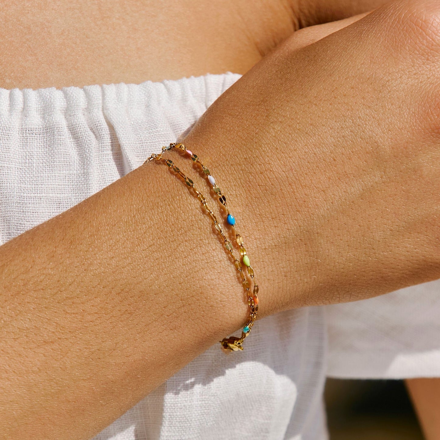 Avelena | Charmante Regenbogen Zarte Armband