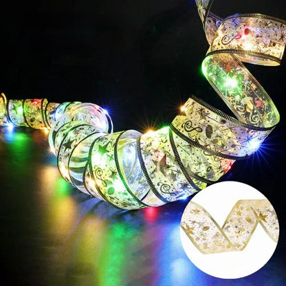 Avelena | Verzaubernde Band-Lichter – Weihnachtsbaum-Ornamente & Wohnkultur für eine magische Neujahrsfeier!