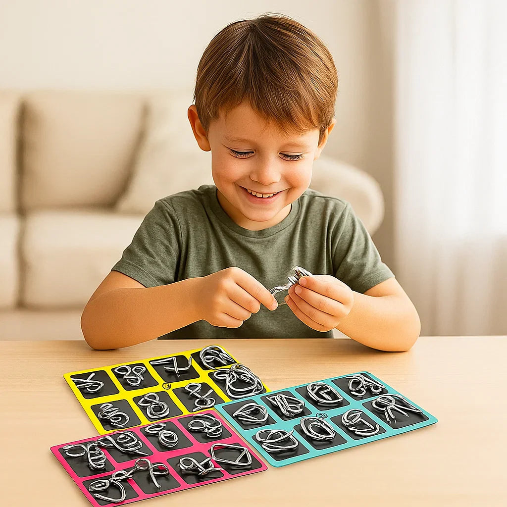 Avelena | Pädagogisches Kinder Spielzeug Metall Puzzle Set