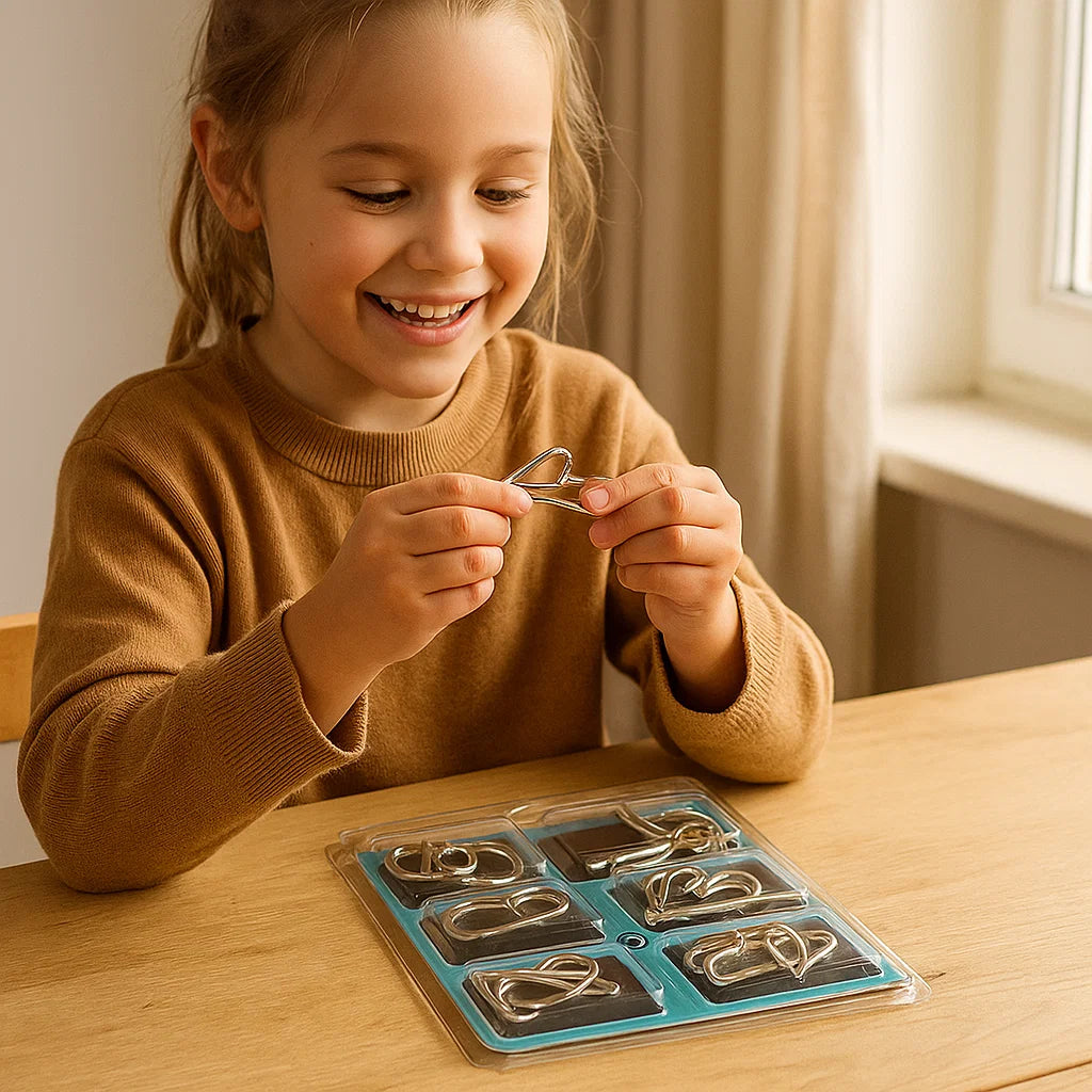 Avelena | Pädagogisches Kinder Spielzeug Metall Puzzle Set