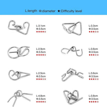 Avelena | Pädagogisches Kinder Spielzeug Metall Puzzle Set