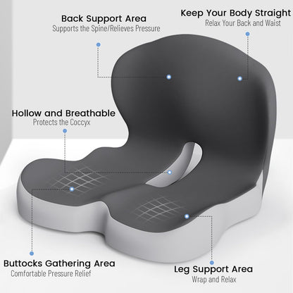 Avelena | BODYFORM PAD – Ergonomisches Gedächtnisschaum-Sitzkissen für jeden Komfort