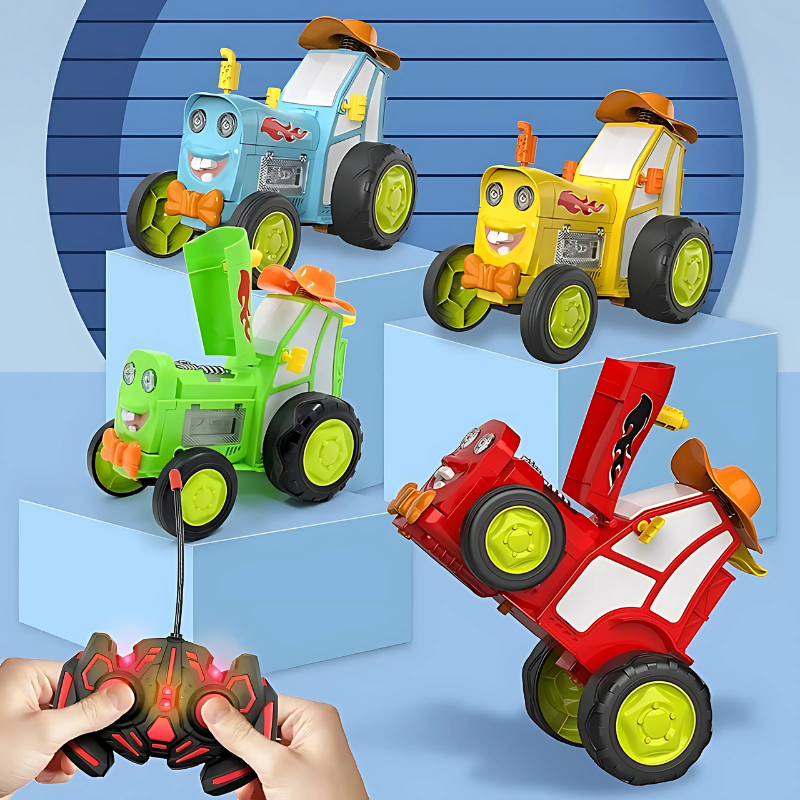 Avelena | Fernbedienungsauto Grünes Plastik Stuntspielzeug