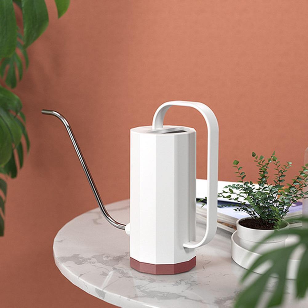 Avelena | Innen Gießkanne mit langem Ausguss für Zimmerpflanzen, 1200 ml Kapazität, langlebiges Polypropylen, stylische Pastellfarben