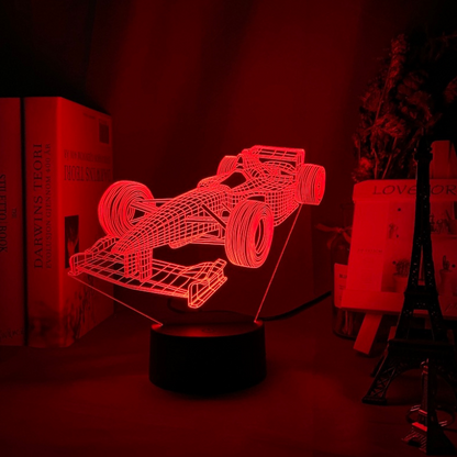 Avelena | Formel-1-3D-Illusionslampe mit Farbmodus