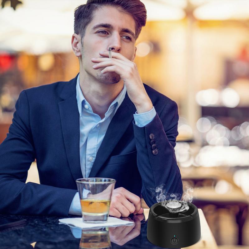 Avelena | Geruchloser Rauchfreier Aschenbecher - Tragbarer Rauchfänger mit Duftfilter