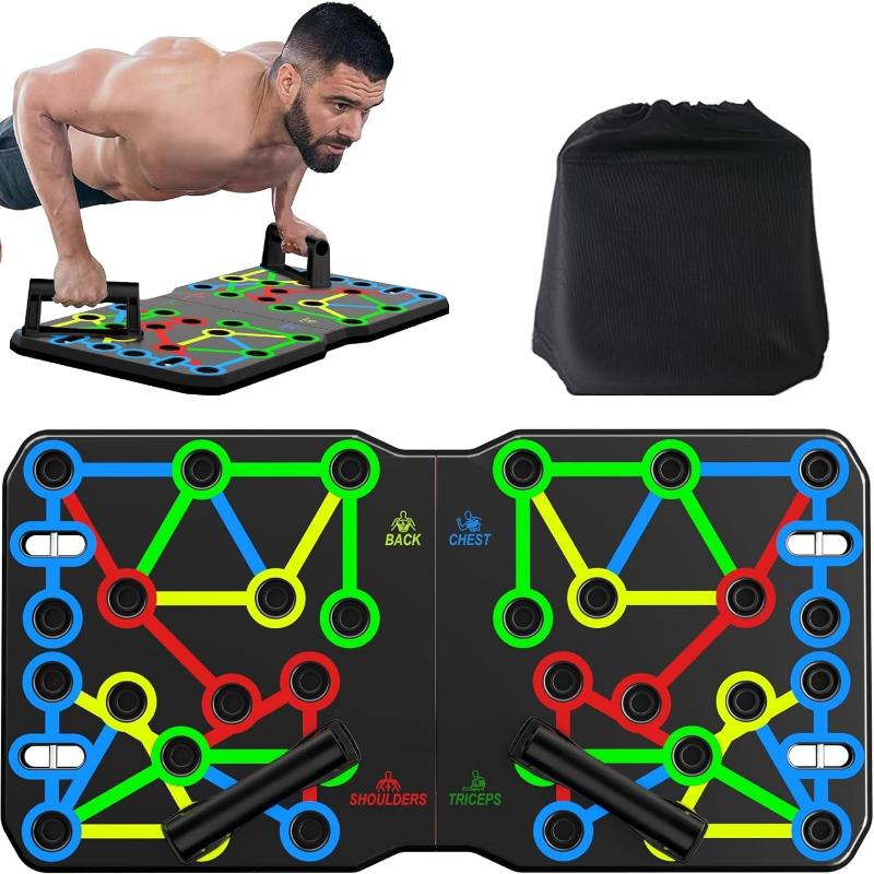 Avelena | 10-In-1 Tragbarer Push Up Tisch Mit Klappbaren Push Up Stangen Für Krafttraining
