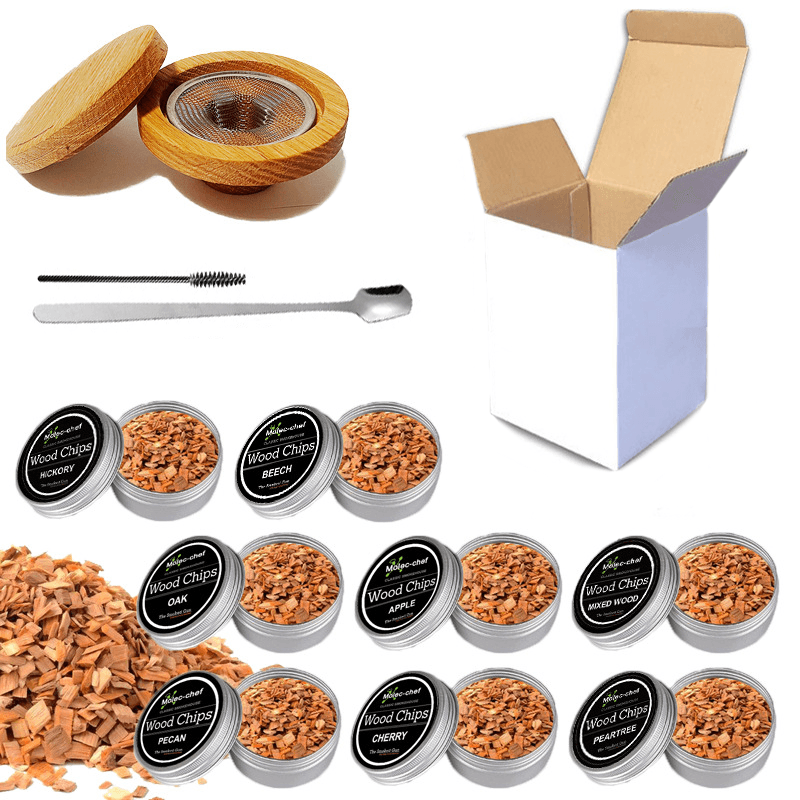 Avelena | Cocktail Smoker mit 8 Geschmäckern - Bourbon Whiskey Geschenke für Männer