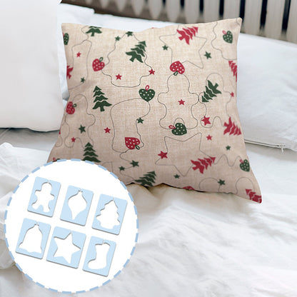 Avelena | Weihnachtsmotiv Quilt-Schablonenset (6 TEILE) - Mit Anleitung