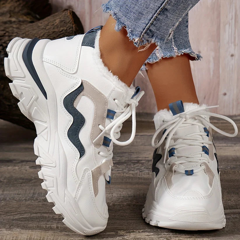 Avelena Leichte Strick-Cut-Out Sneaker für Damen | Perfekt für den Alltag