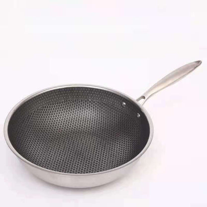 Avelena | Kratzfeste Edelstahlpfanne mit Antihaftbeschichtung 28Cm