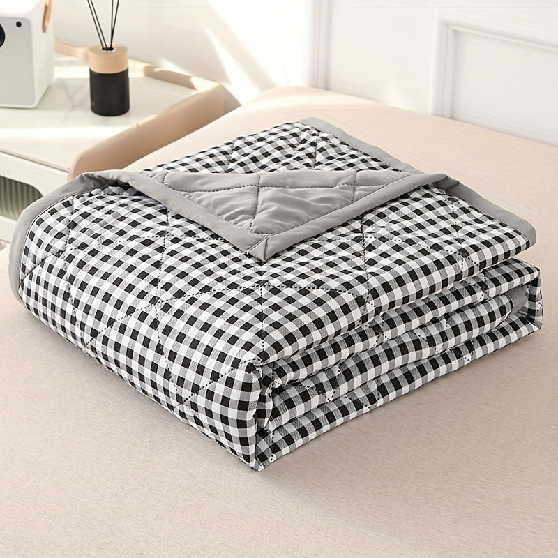 Avelena | Elegante Preppy Karomuster Sommerdecke für Kalte Nächte