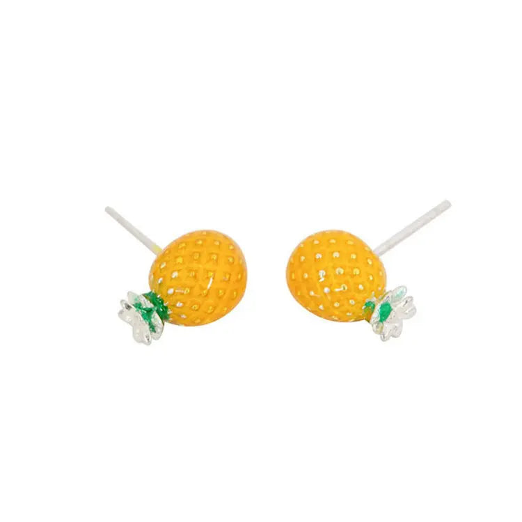 Avelena | Ananas Stecker Ohrringe - Süßer Stil