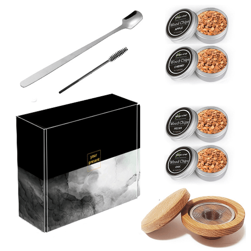 Avelena | Cocktail Smoker mit 8 Geschmäckern - Bourbon Whiskey Geschenke für Männer