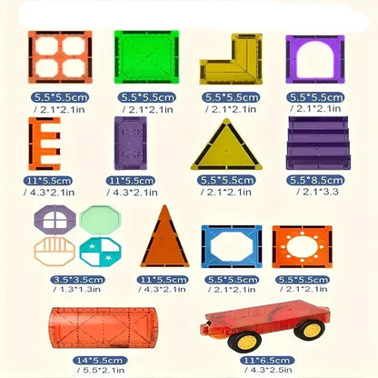 Avelena | DreamBuild Set – Magnetische Bausteine für kreative Schlösser & fantasievolles Spiel