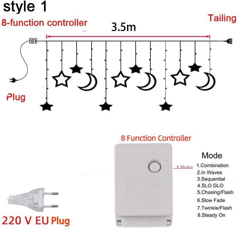 Avelena | Feen-Lichterkette mit herzfömigem Design