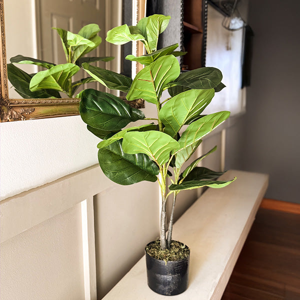 Avelena | 38 Zoll Faux Fiddle Leaf Fig mit Topf