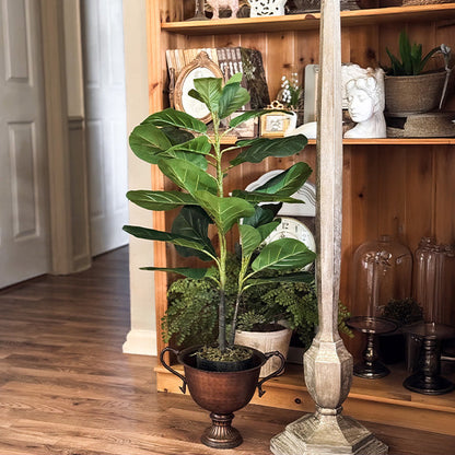 Avelena | 38 Zoll Faux Fiddle Leaf Fig mit Topf