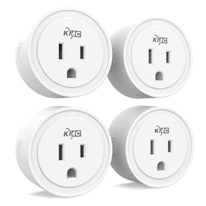 Avelena | 4-Pack Smart Plug Mini Wi-Fi Steckdosen Für Smart Home, Fernsteuerung Von Licht Und Geräten Von Überall, Kein Hub Erforderlich