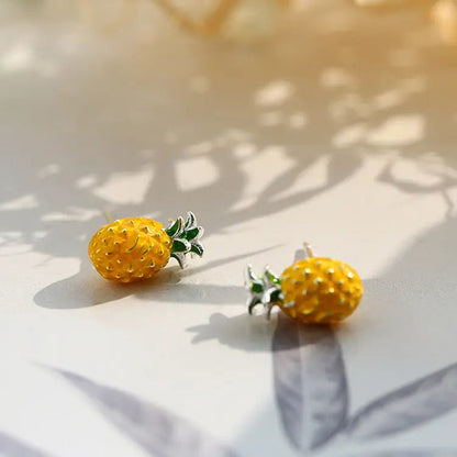 Avelena | Ananas Stecker Ohrringe - Süßer Stil