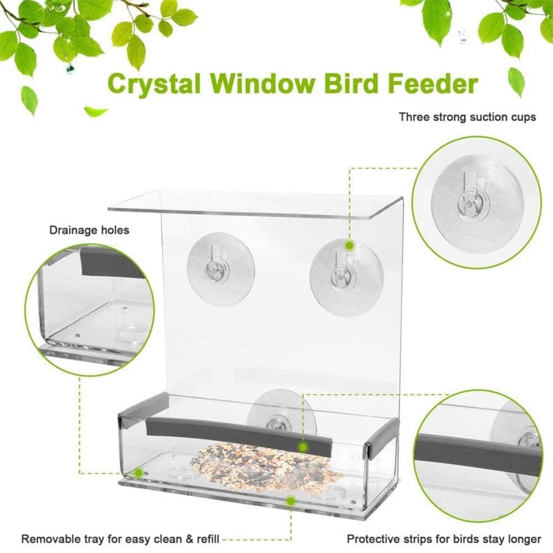 Avelena | Fenster Vogelfutterspender