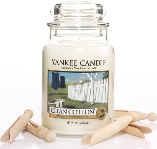 Avelena | 22oz Clean Cotton Yankee Candle