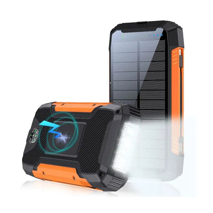 Avelena | 30000mAh Solar Ladegerät Kabellos Wasserdicht Power Bank Extern