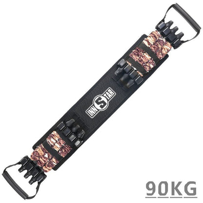 Avelena | Widerstandsband & Stangenset | Tragbar & Leicht | Bis 120 kg Widerstand | Für Krafttraining & Fitness