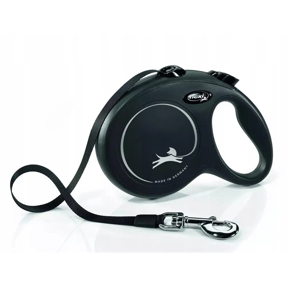 Avelena | Flexi Classic Schwarz L 8M Leine Bis 50Kg Hundeleine