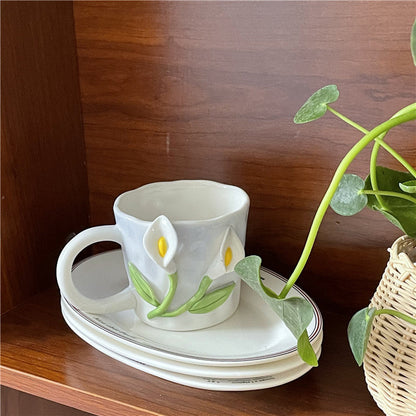Avelena | Frendorf 3D Floral Handbemalte Tasse