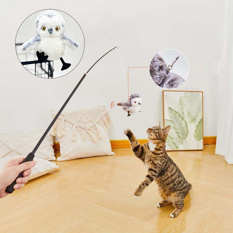 Avelena | Katzenspielzeug - Simulierter zwitschernder Vogel