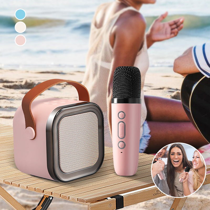 Avelena | Mini-Karaoke-Maschine für Kinder mit drahtlosen Mikrofonen