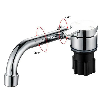 Avelena | Faltbarer Wasserhahn Menschlicher Barhahn 360-Grad-Schwenk RV-Hahn