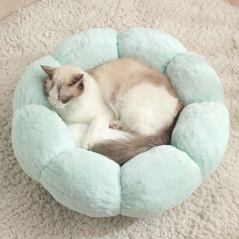 Avelena | Tiefschlafende Blumenform Katzenbett