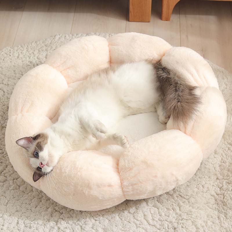 Avelena | Tiefschlafende Blumenform Katzenbett