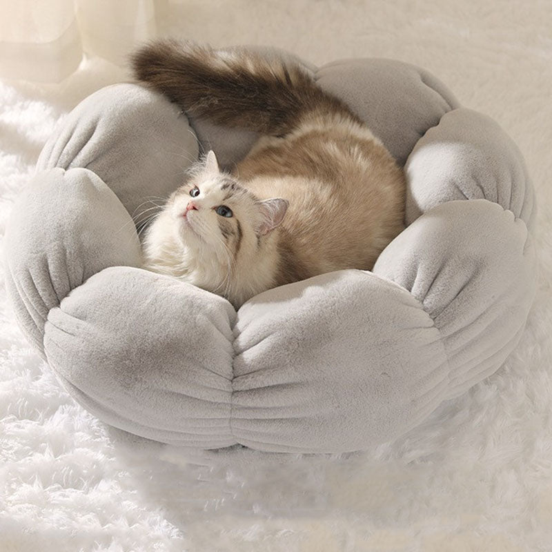 Avelena | Tiefschlafende Blumenform Katzenbett