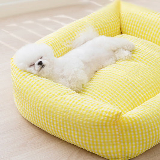 Avelena | Rechteckiges waschbares Hundebett atmungsaktives Haustierbett