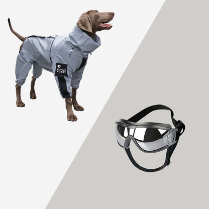 Avelena | Reflektierender Allwetter wasserdichter cooler Hundezubehör Regenmantel
