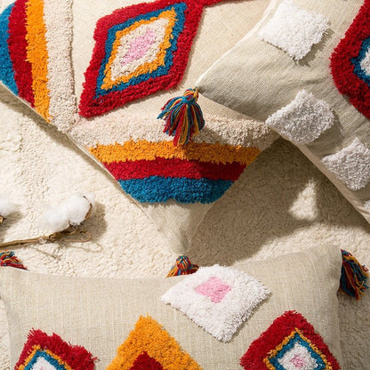 Avelena | Handgefertigte marokkanische Boho-Stil Kissenhülle